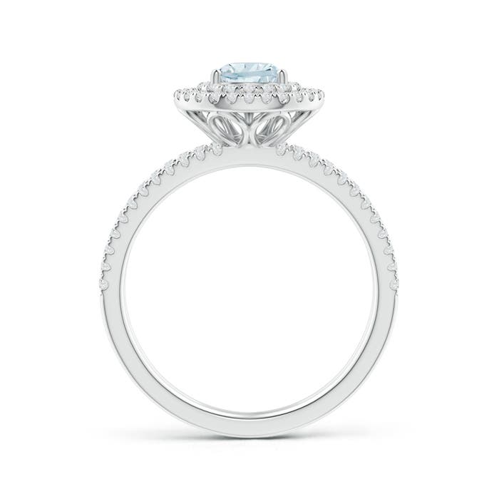 A - Aquamarine / 0.97 CT / 14 KT White Gold