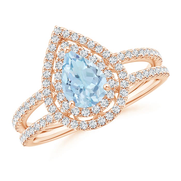 AA - Aquamarine / 0.97 CT / 14 KT Rose Gold