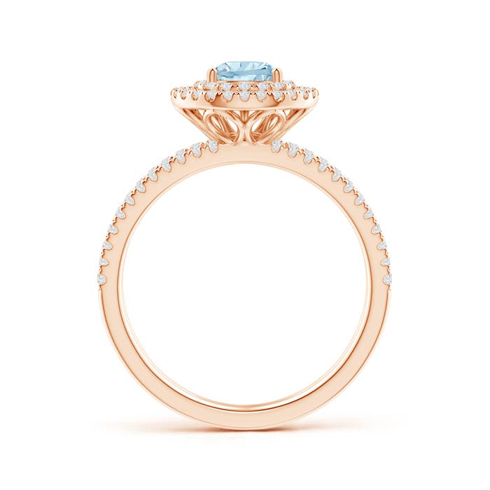 AA - Aquamarine / 0.97 CT / 14 KT Rose Gold