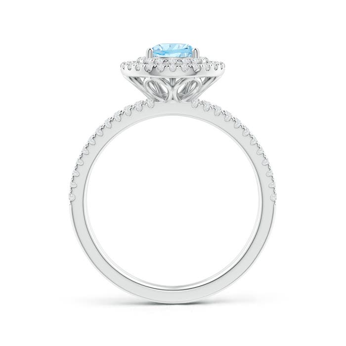 AAA - Aquamarine / 0.97 CT / 14 KT White Gold