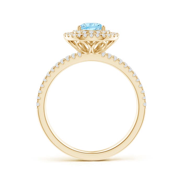 AAAA - Aquamarine / 0.97 CT / 14 KT Yellow Gold