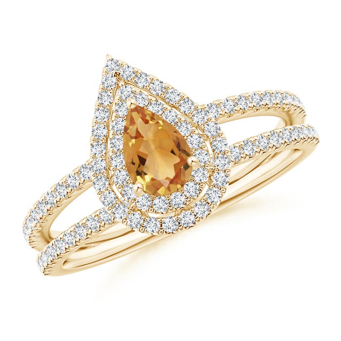 A - Citrine / 0.76 CT / 14 KT Yellow Gold