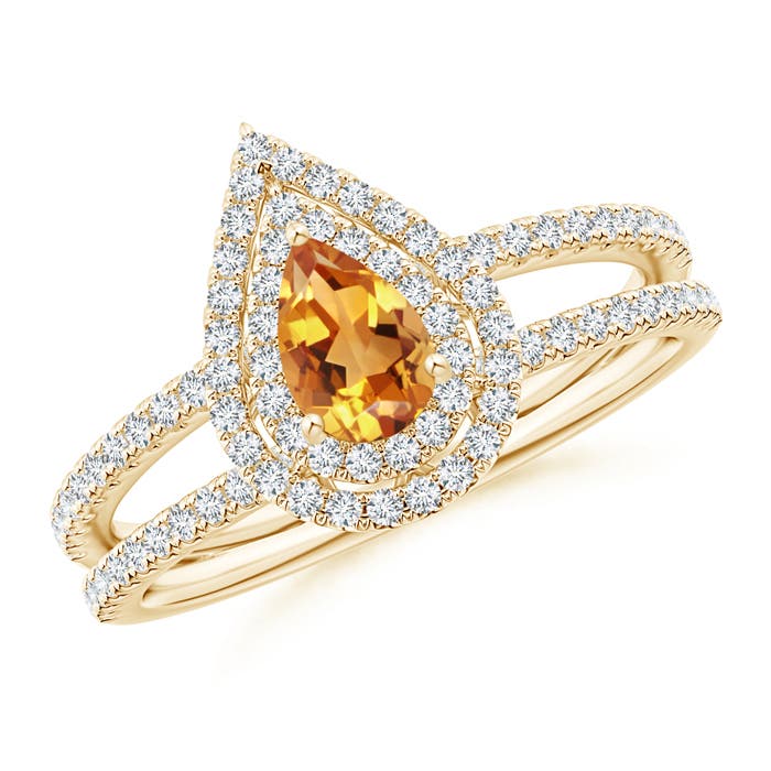 AA - Citrine / 0.76 CT / 14 KT Yellow Gold