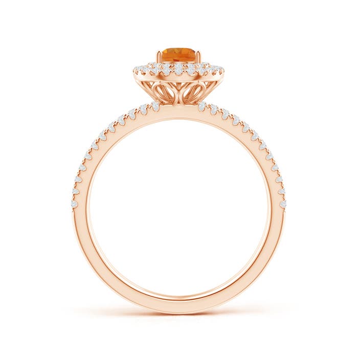 AAA - Citrine / 0.76 CT / 14 KT Rose Gold