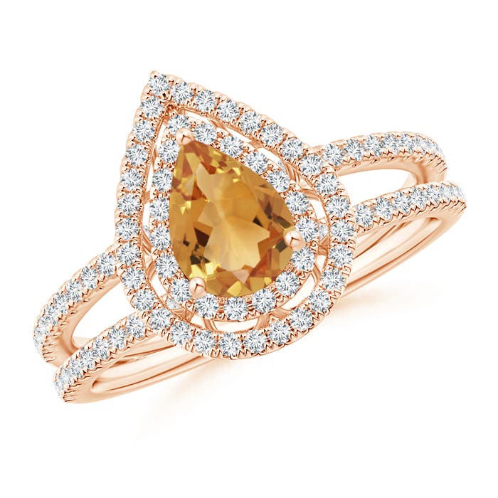 A - Citrine / 1.02 CT / 14 KT Rose Gold