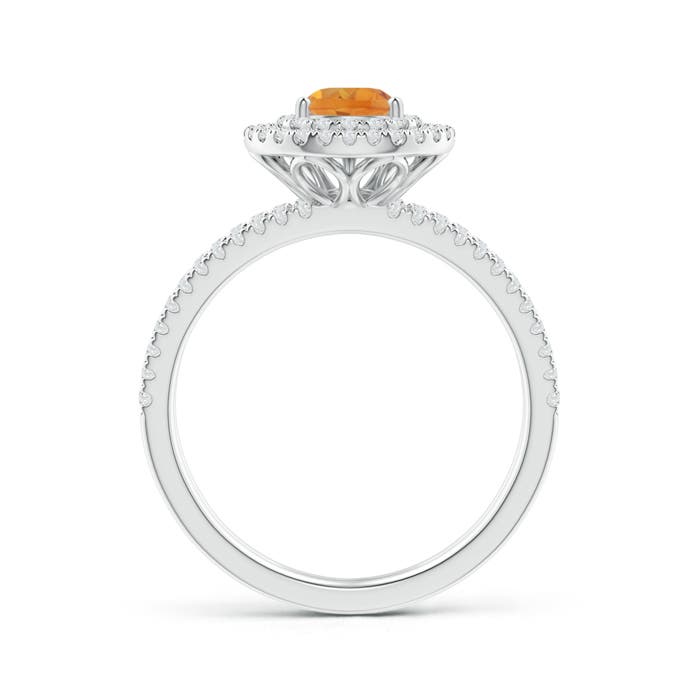 AA - Citrine / 1.02 CT / 14 KT White Gold