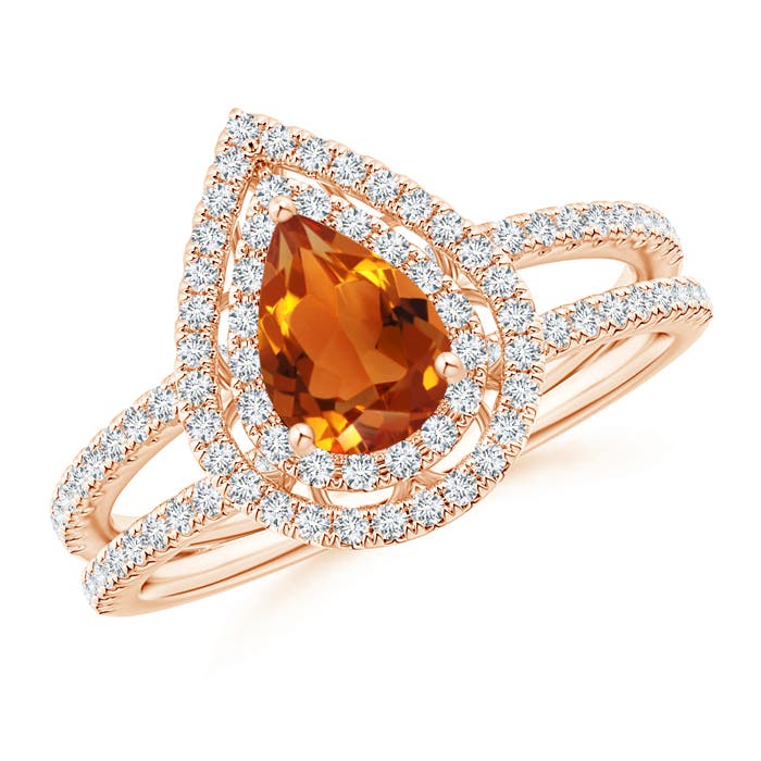 AAAA - Citrine / 1.02 CT / 14 KT Rose Gold