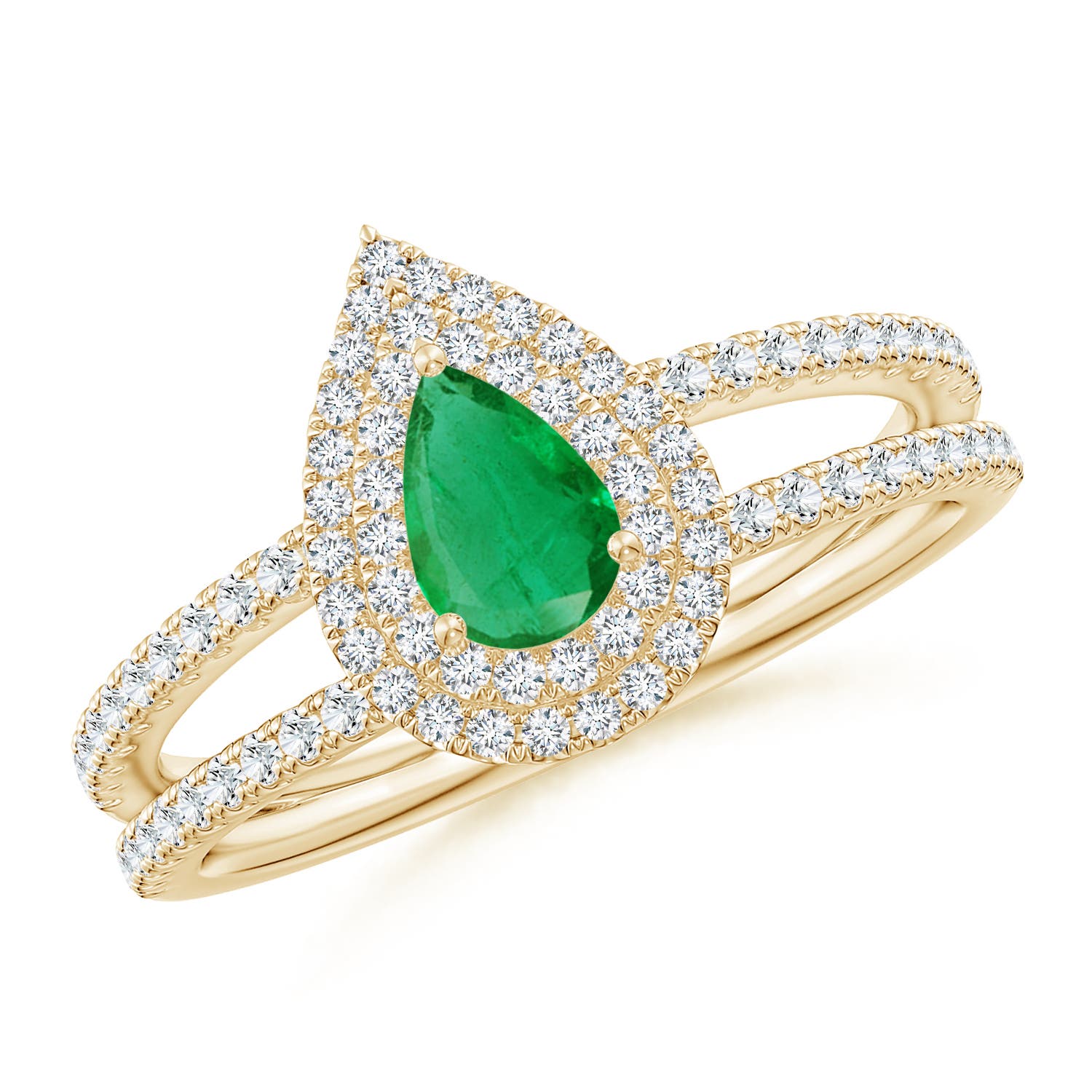 AA - Emerald / 0.78 CT / 14 KT Yellow Gold