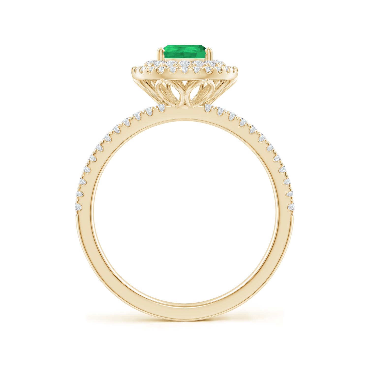 A - Emerald / 1.05 CT / 14 KT Yellow Gold