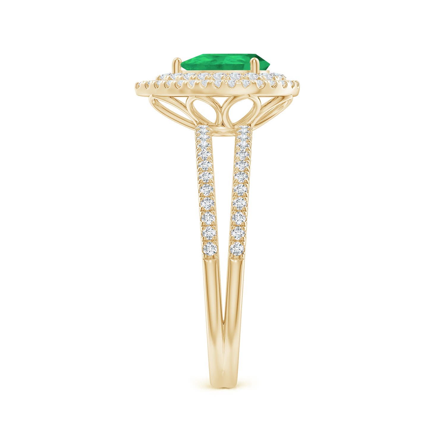 A - Emerald / 1.05 CT / 14 KT Yellow Gold