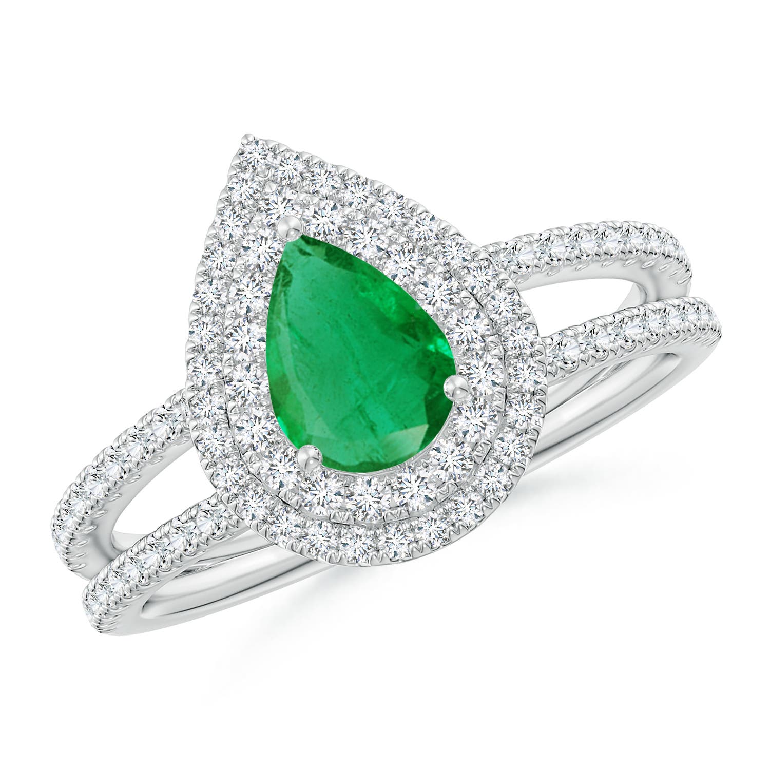 AA - Emerald / 1.05 CT / 14 KT White Gold