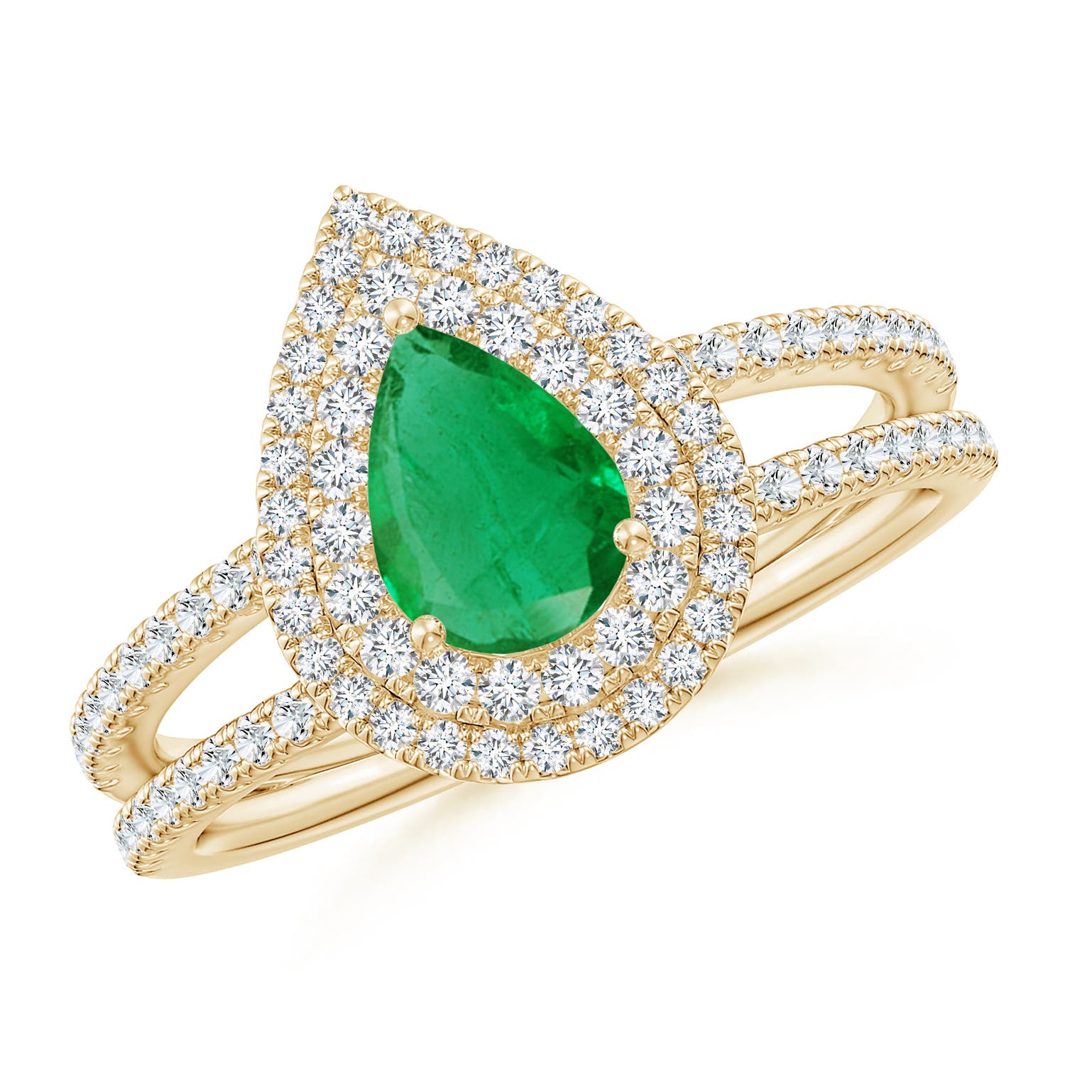 AA - Emerald / 1.05 CT / 14 KT Yellow Gold