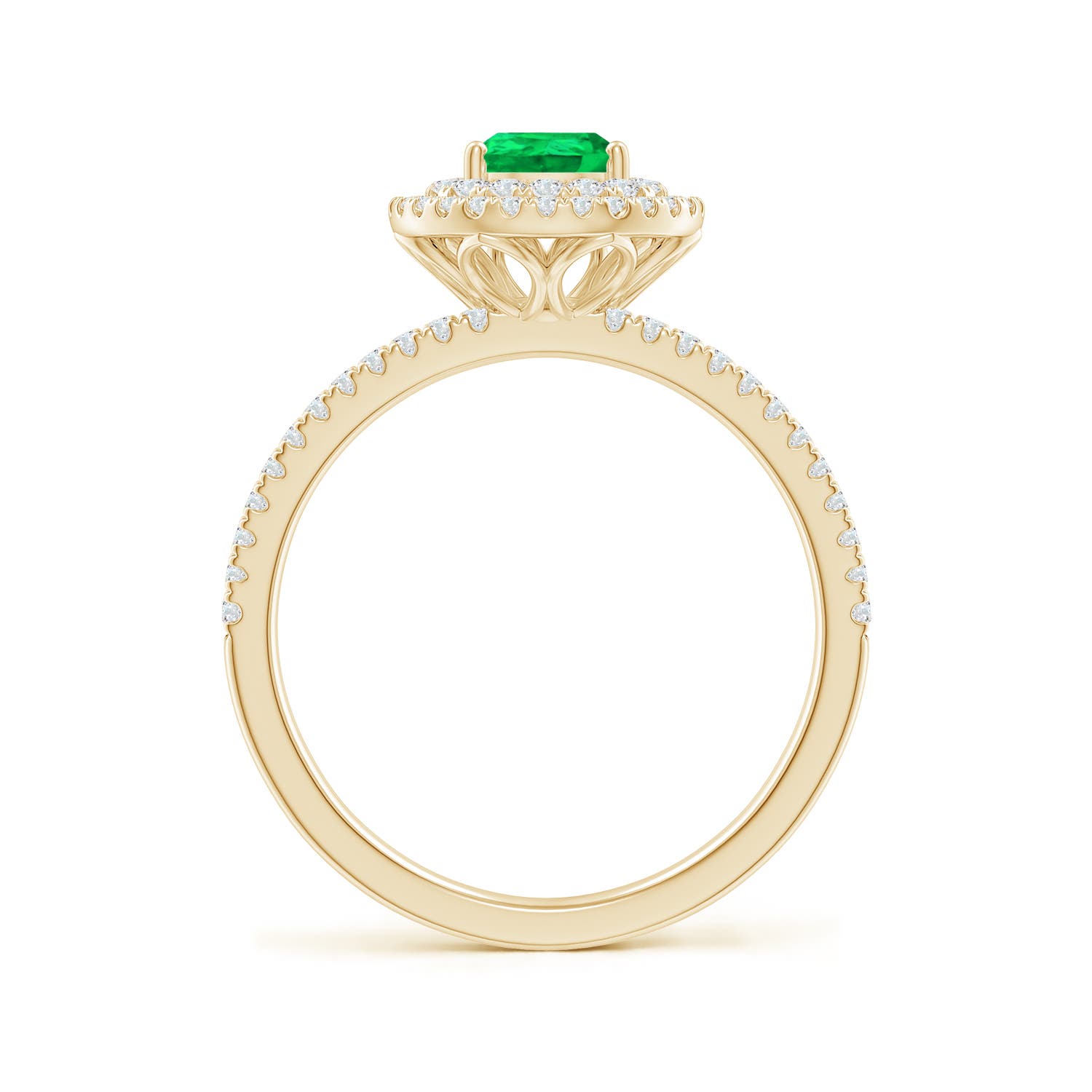 AAA - Emerald / 1.05 CT / 14 KT Yellow Gold