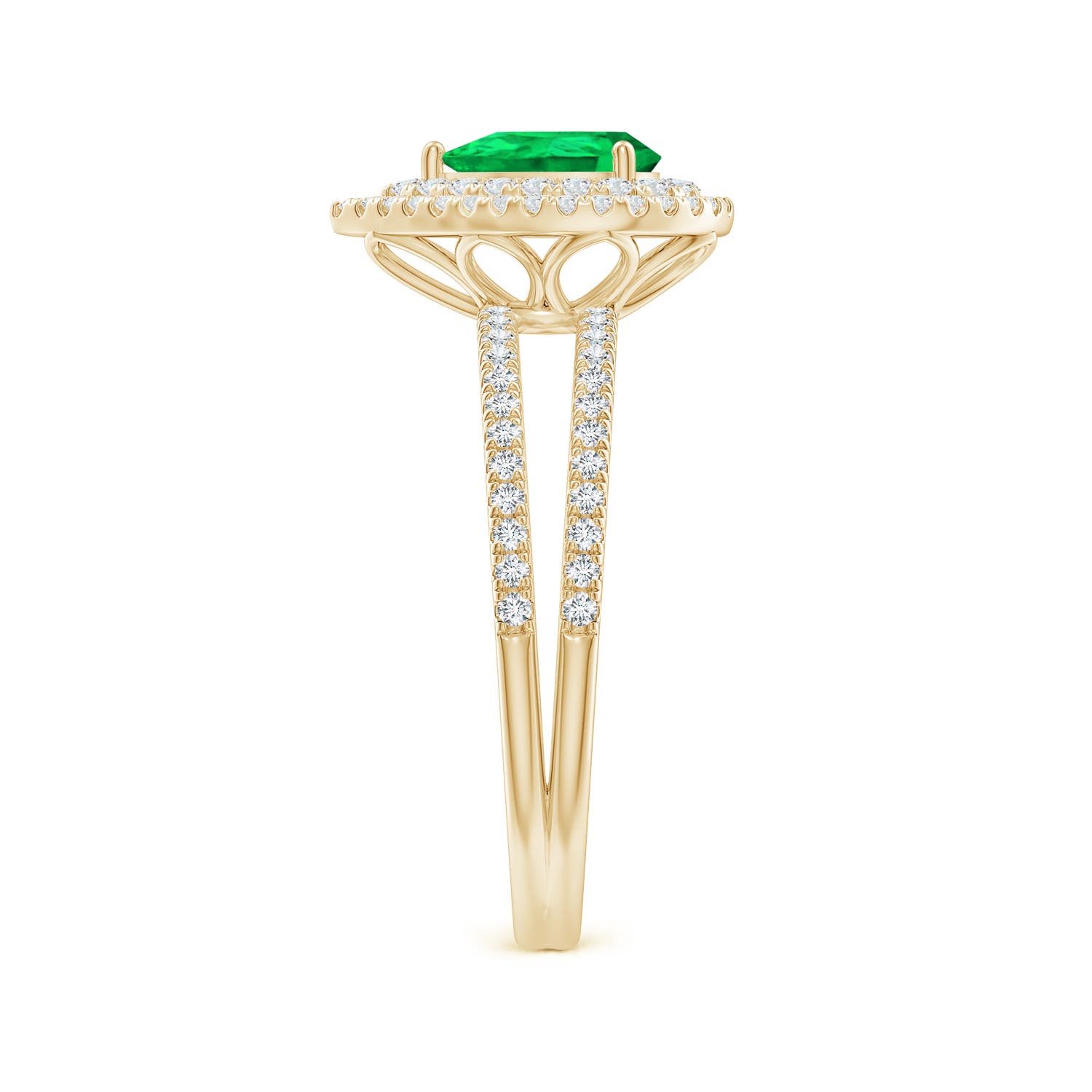 AAA - Emerald / 1.05 CT / 14 KT Yellow Gold