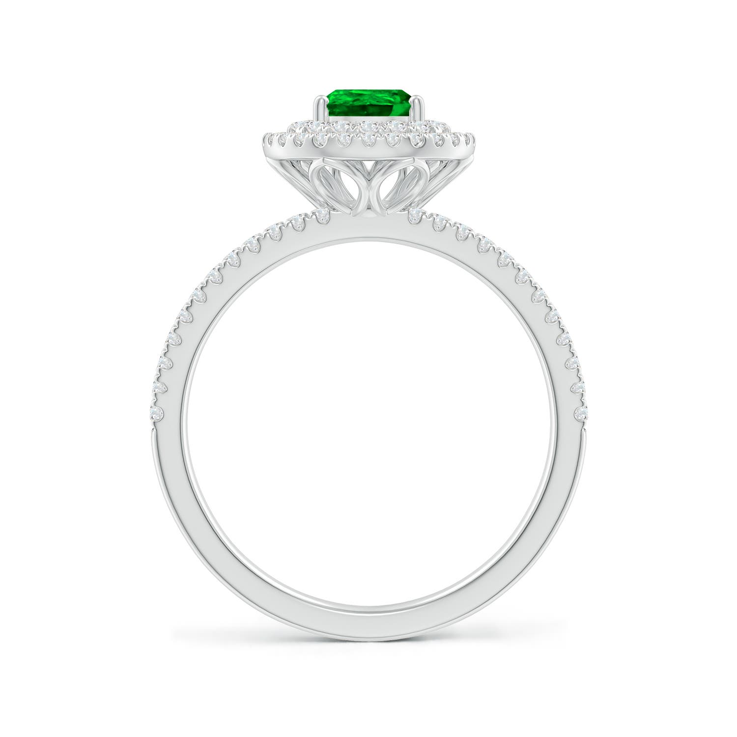 AAAA - Emerald / 1.05 CT / 14 KT White Gold