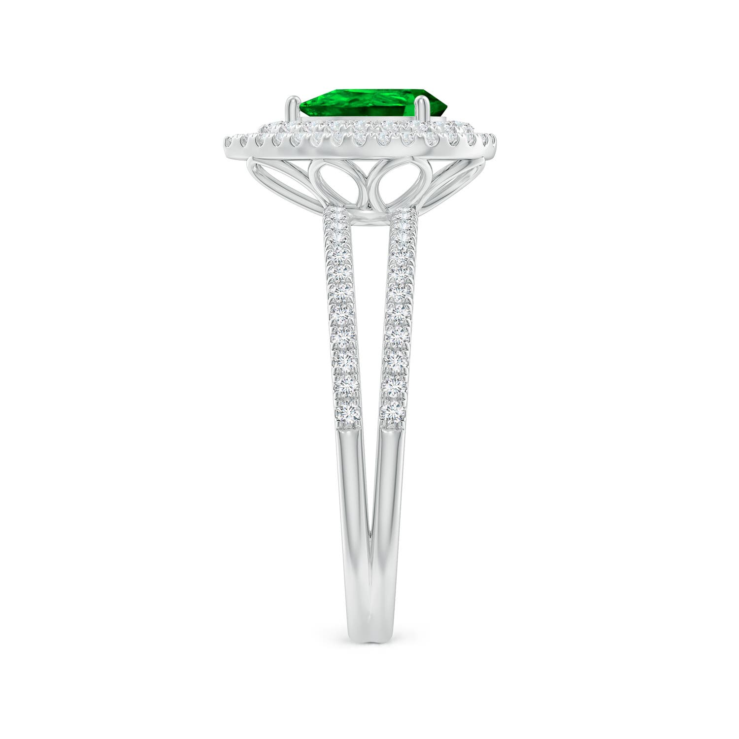 AAAA - Emerald / 1.05 CT / 14 KT White Gold