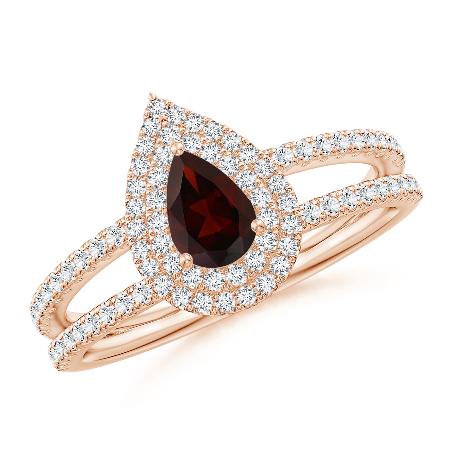 A - Garnet / 0.91 CT / 14 KT Rose Gold