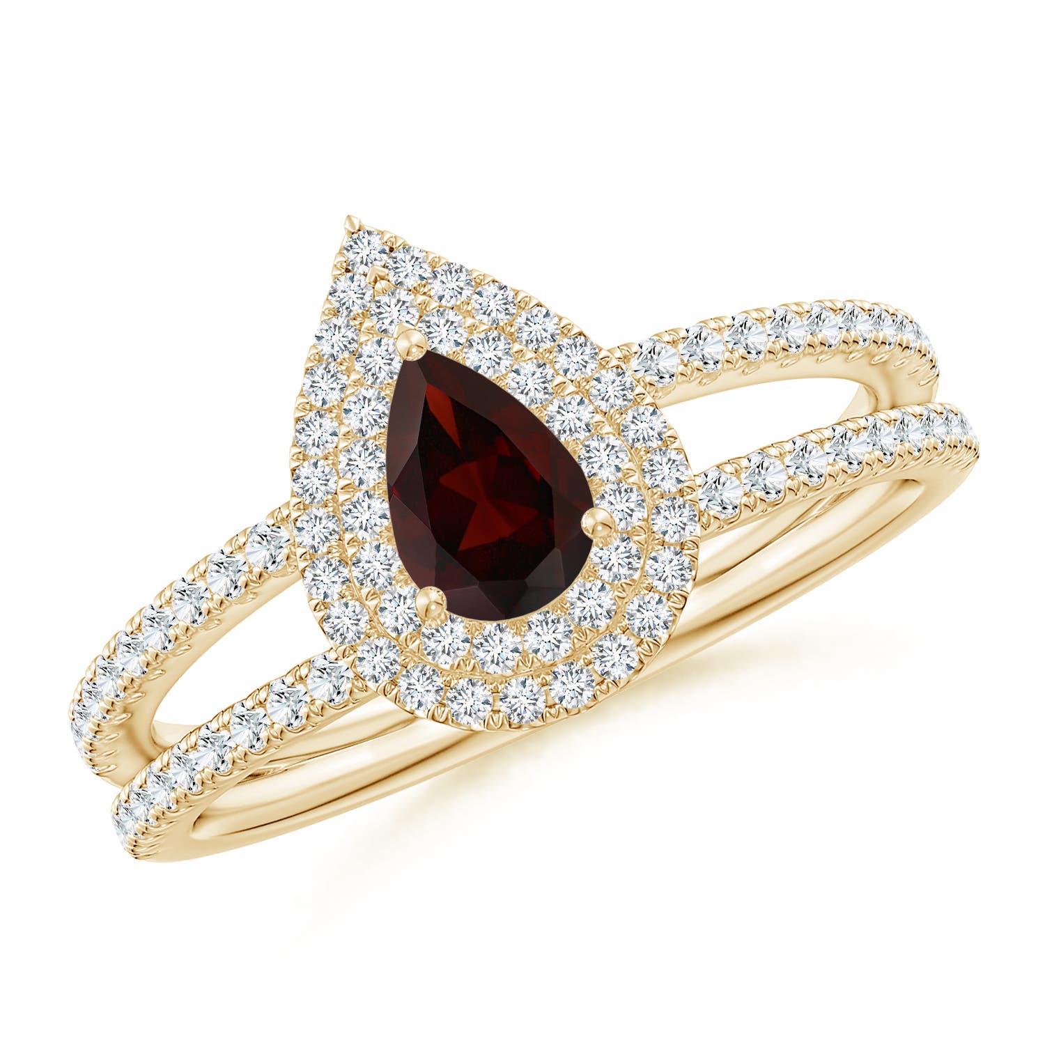 A - Garnet / 0.91 CT / 14 KT Yellow Gold