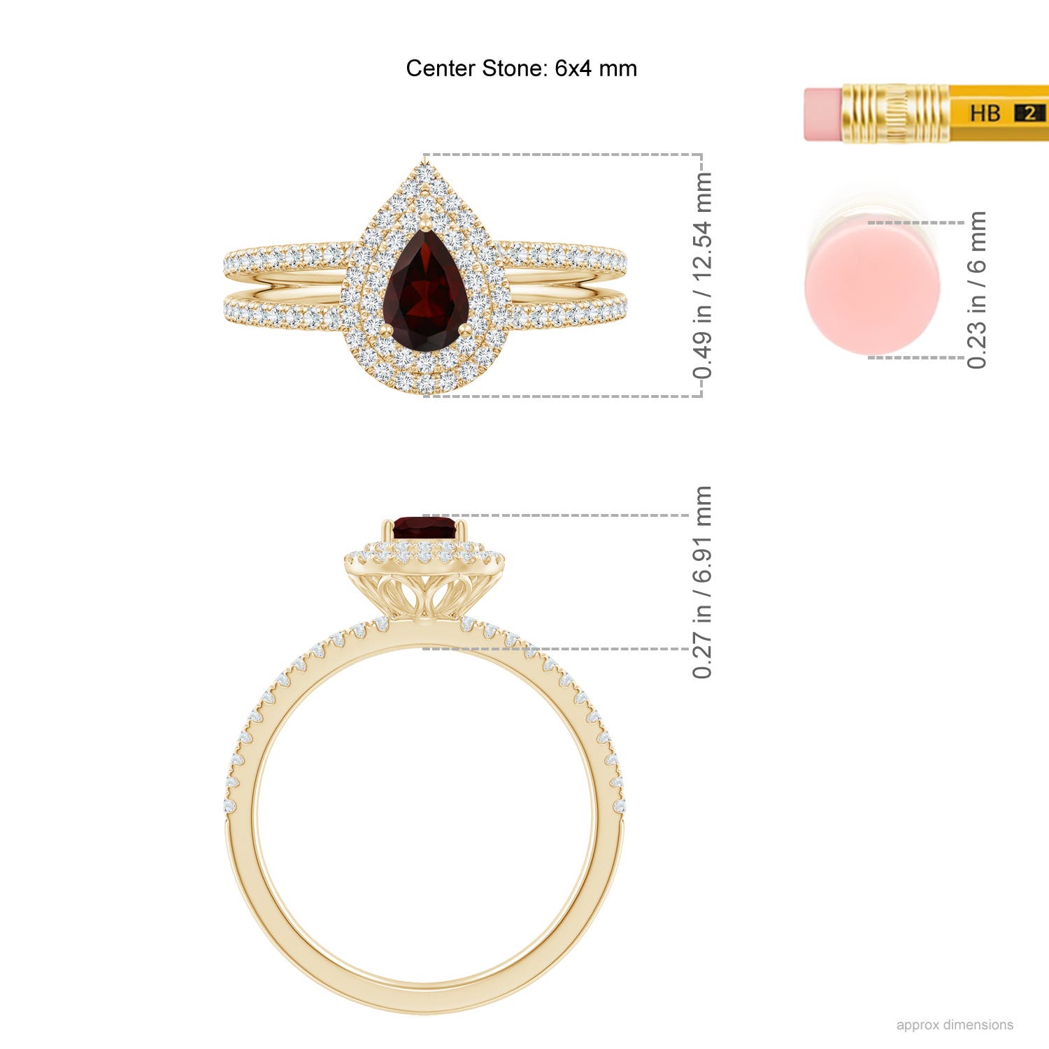 A - Garnet / 0.91 CT / 14 KT Yellow Gold