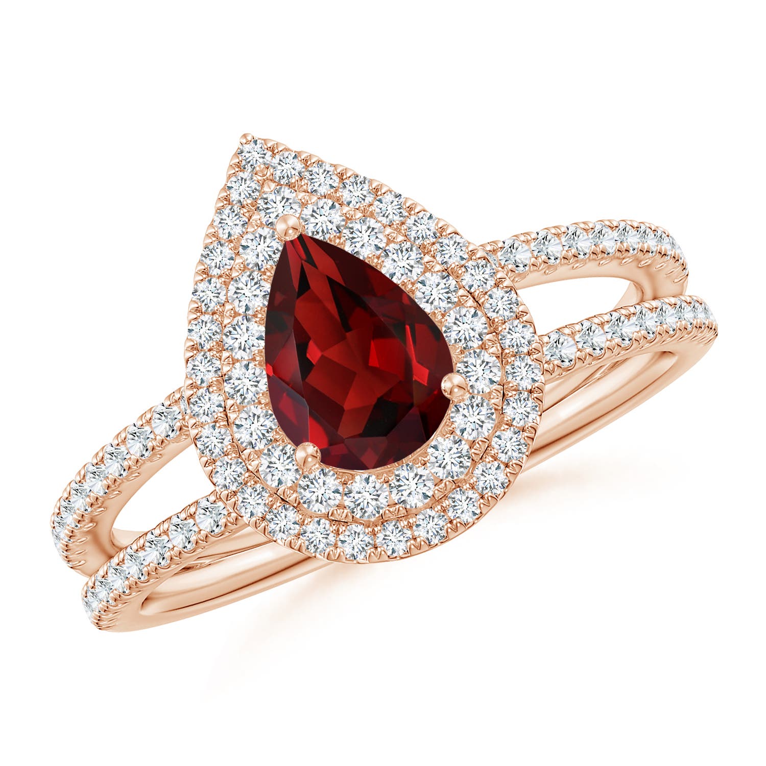 AAAA - Garnet / 1.27 CT / 14 KT Rose Gold