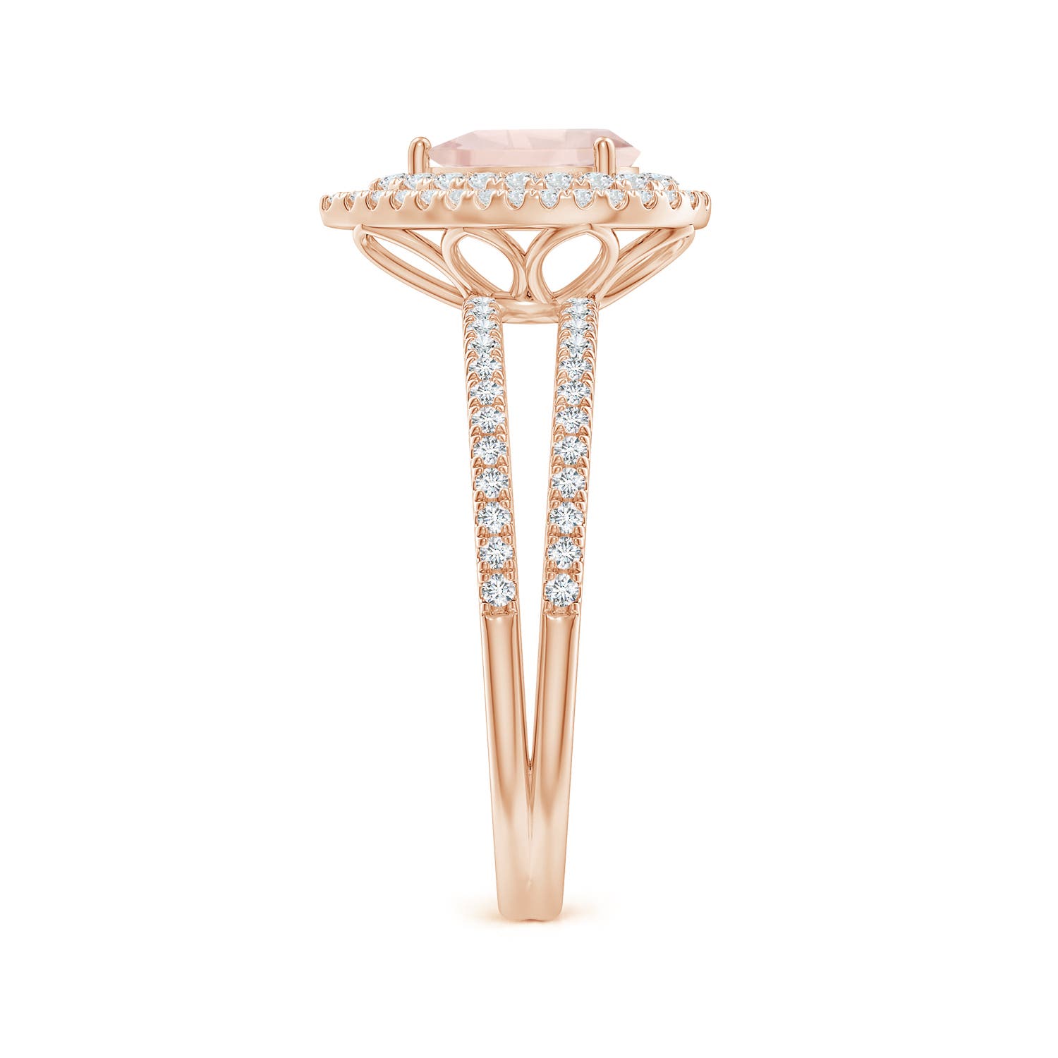 A - Morganite / 1.02 CT / 14 KT Rose Gold