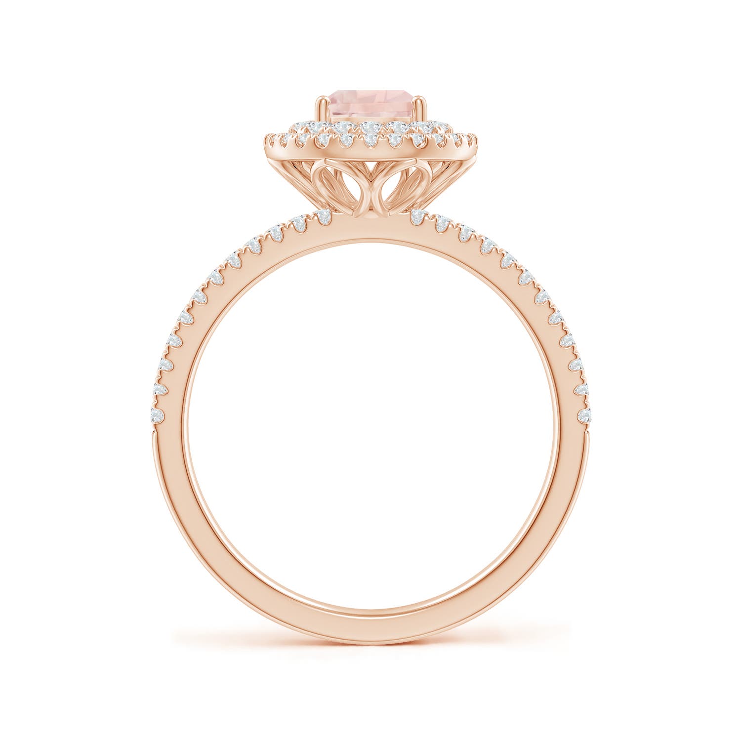 AA - Morganite / 1.02 CT / 14 KT Rose Gold