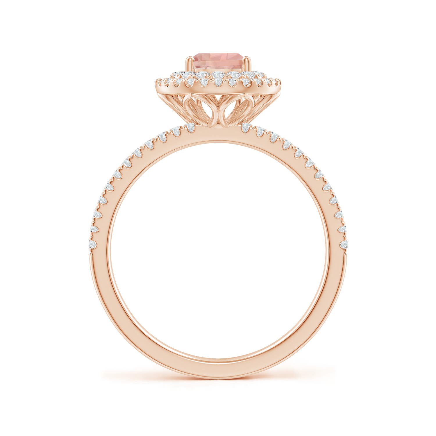 AAAA - Morganite / 1.02 CT / 14 KT Rose Gold