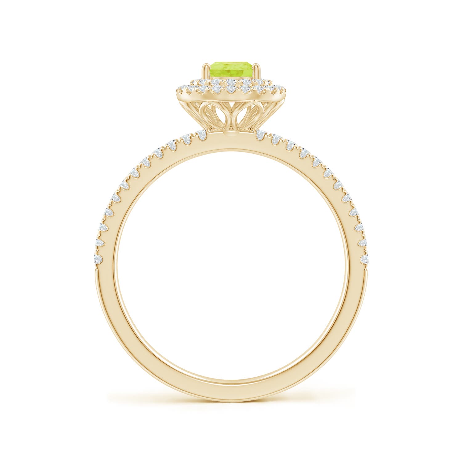 A - Peridot / 0.81 CT / 14 KT Yellow Gold