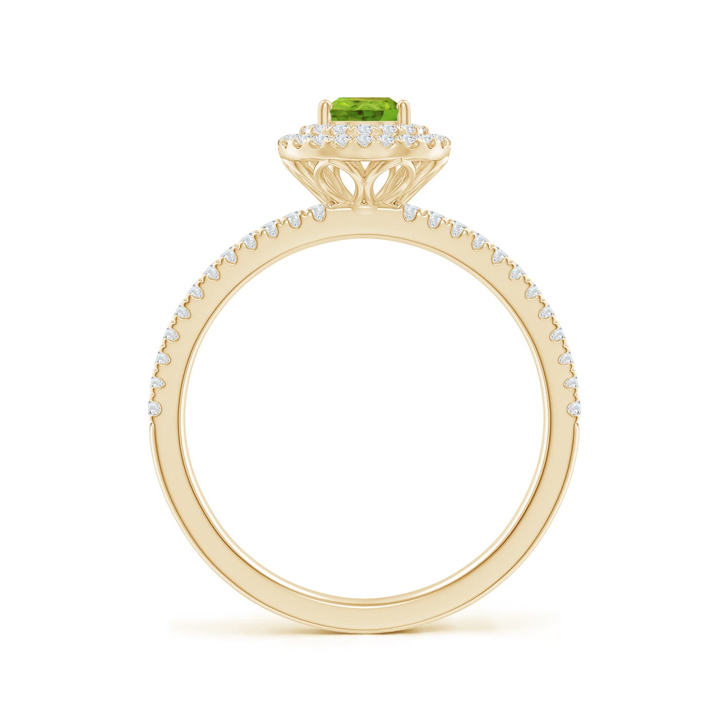 AAA - Peridot / 0.81 CT / 14 KT Yellow Gold