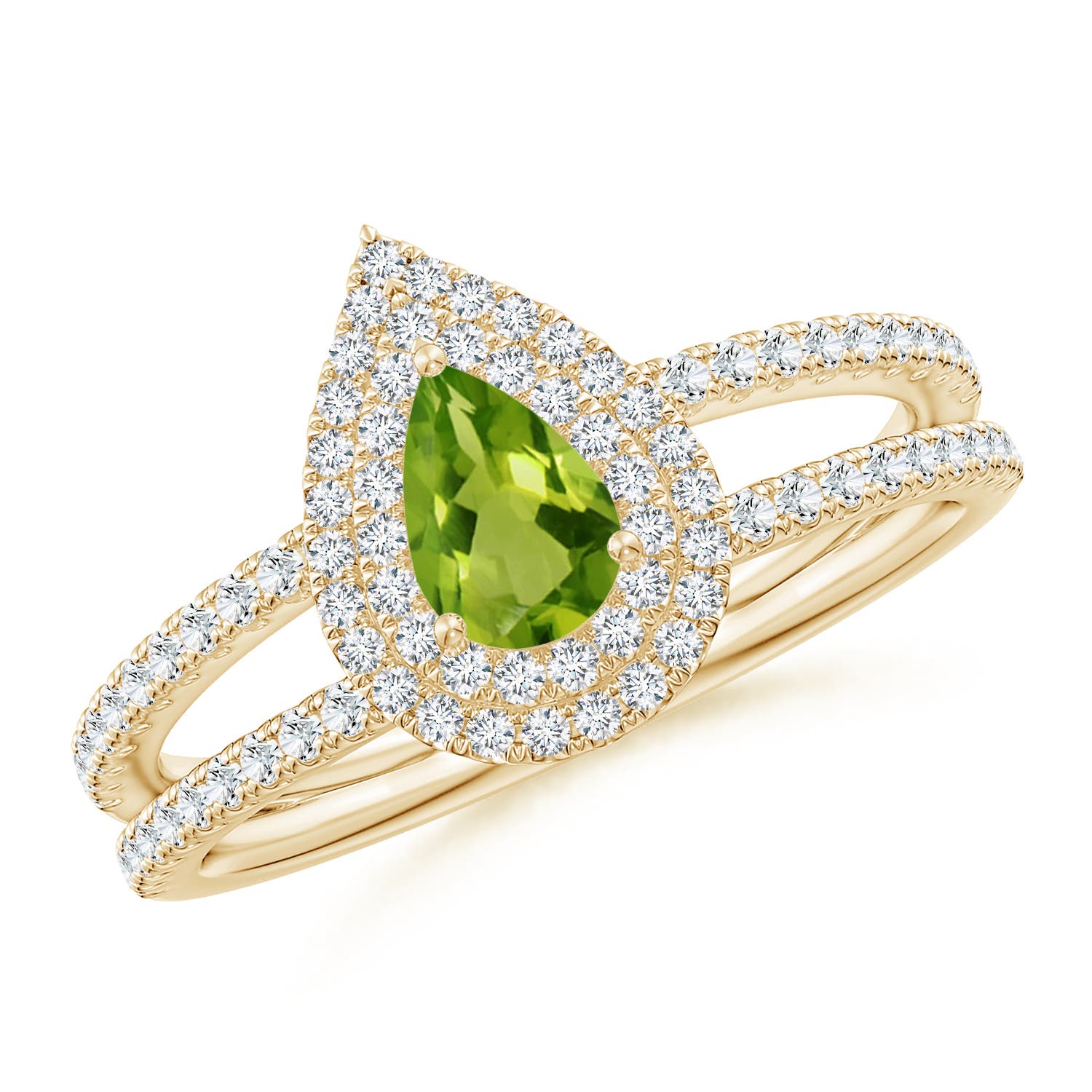 AAAA - Peridot / 0.81 CT / 14 KT Yellow Gold