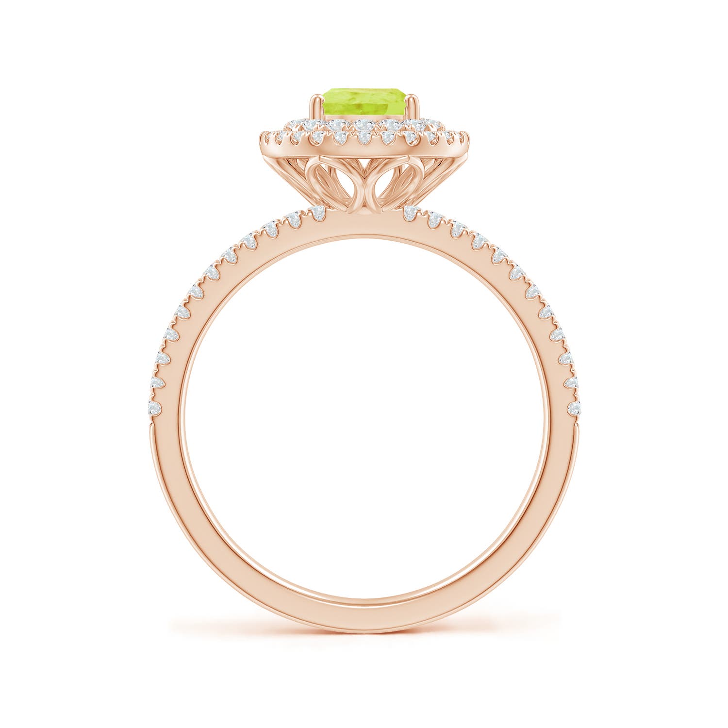 A - Peridot / 1.12 CT / 14 KT Rose Gold