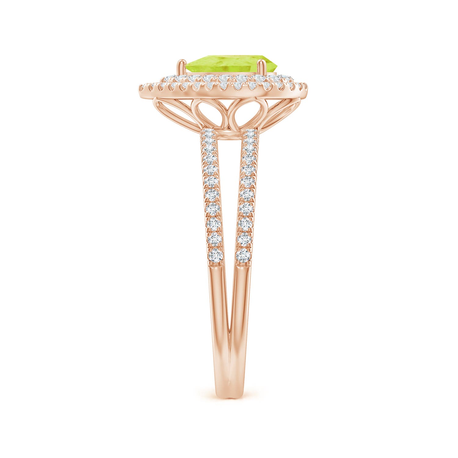 A - Peridot / 1.12 CT / 14 KT Rose Gold