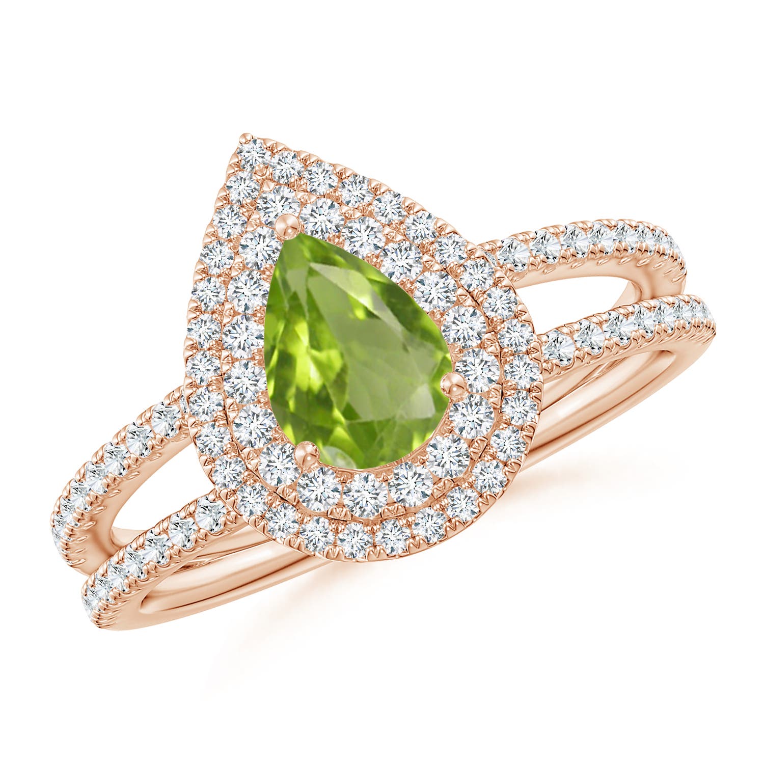 AA - Peridot / 1.12 CT / 14 KT Rose Gold