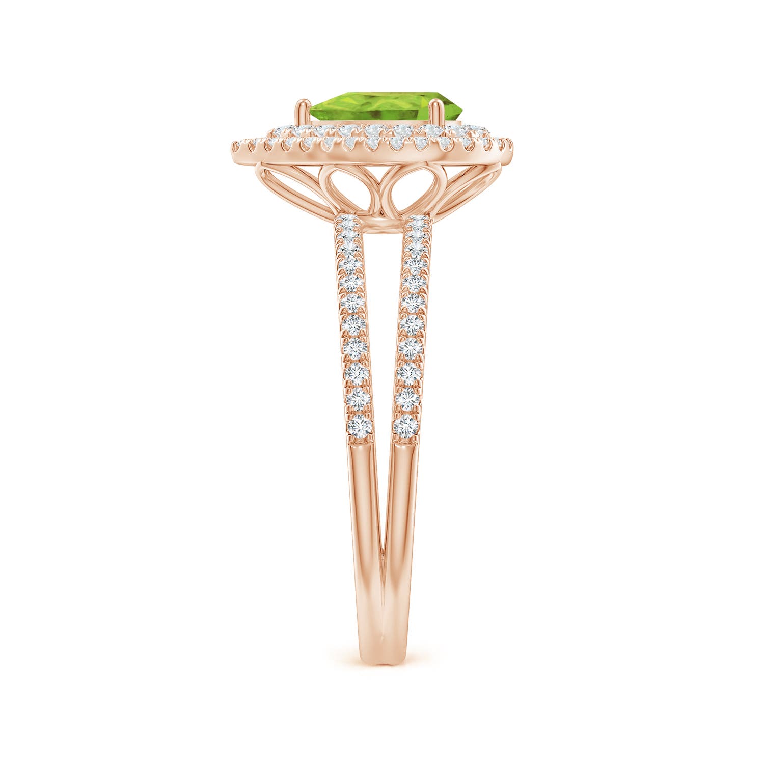 AA - Peridot / 1.12 CT / 14 KT Rose Gold