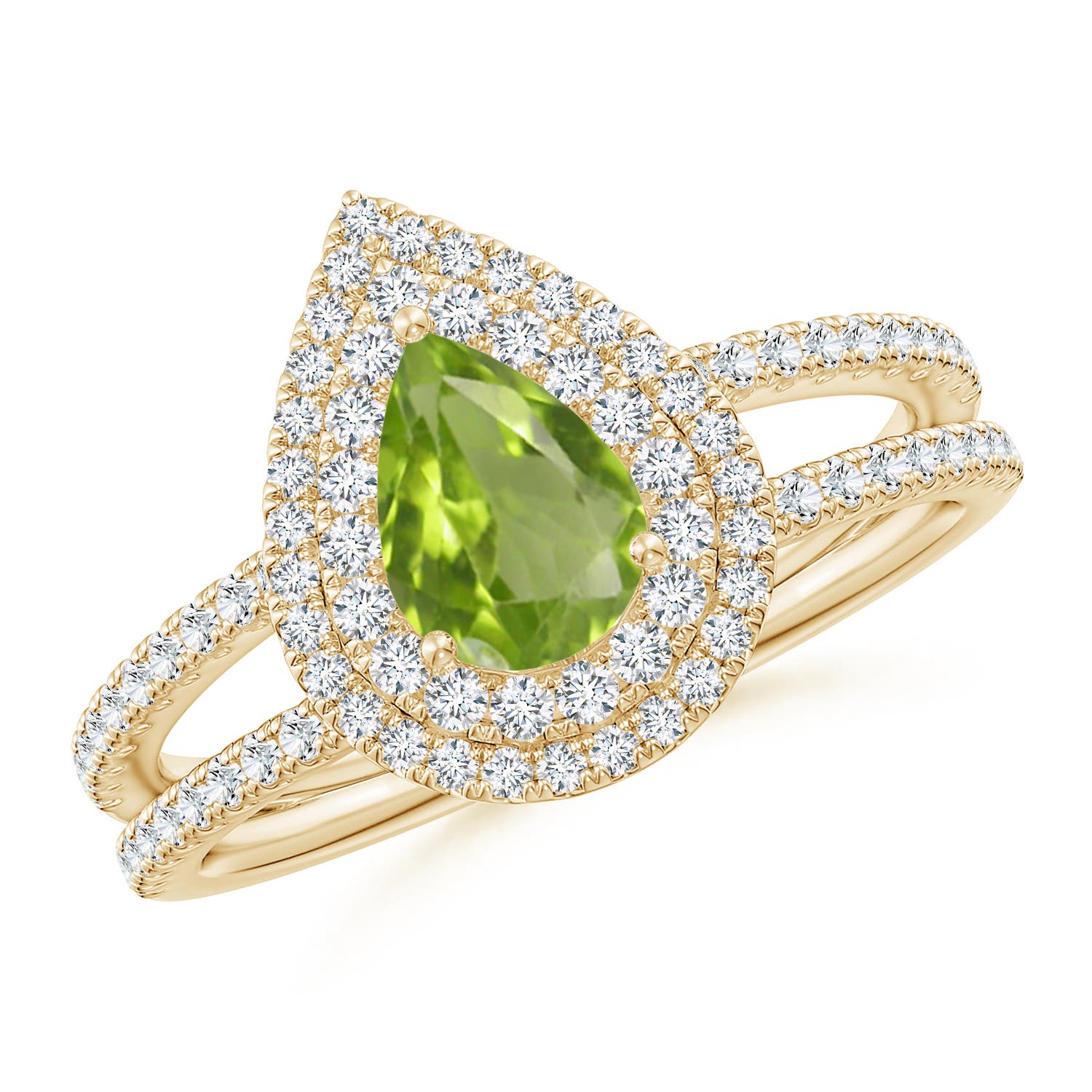 AA - Peridot / 1.12 CT / 14 KT Yellow Gold