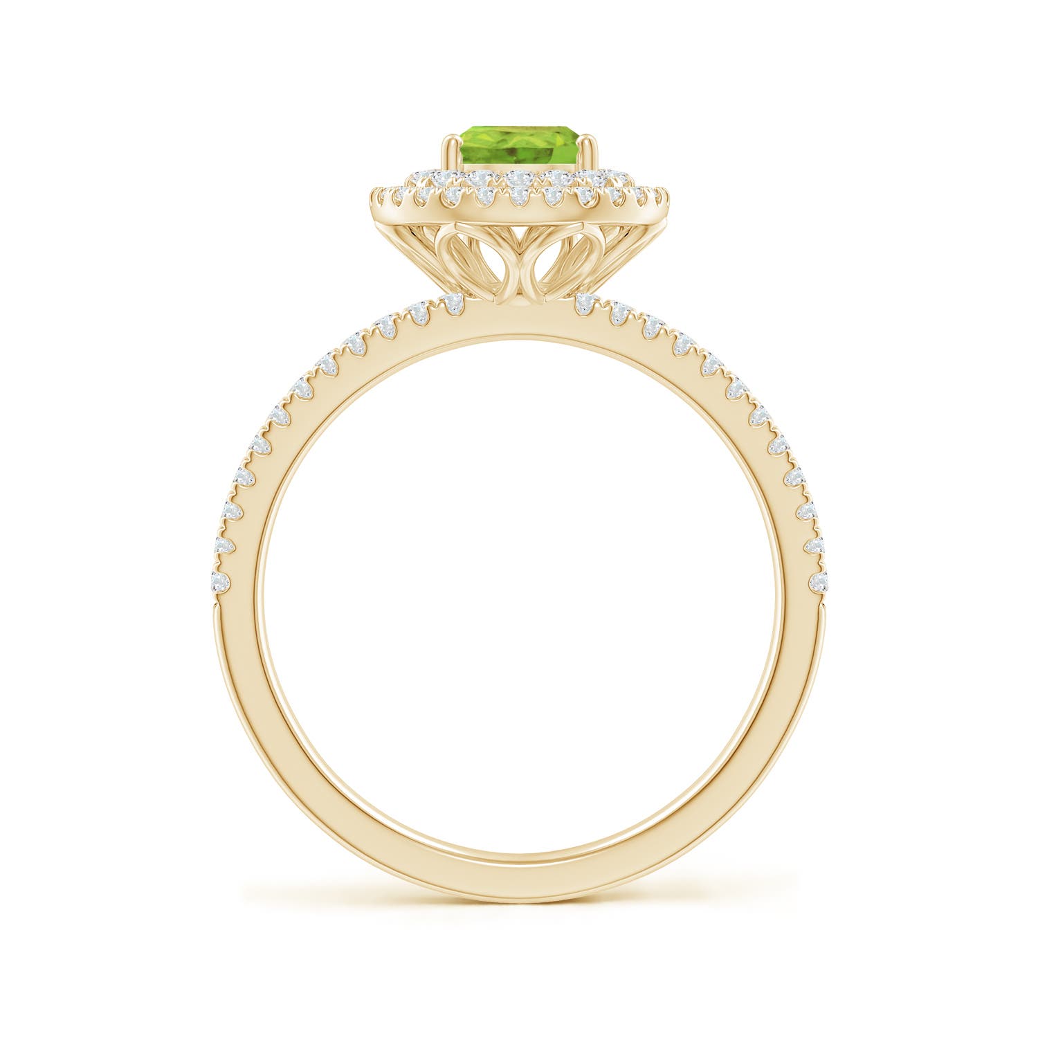 AA - Peridot / 1.12 CT / 14 KT Yellow Gold