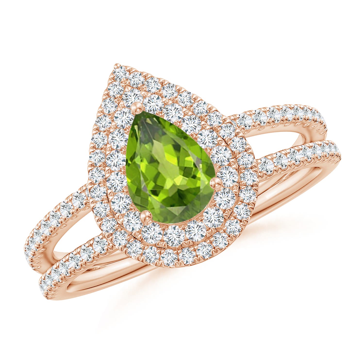 AAA - Peridot / 1.12 CT / 14 KT Rose Gold