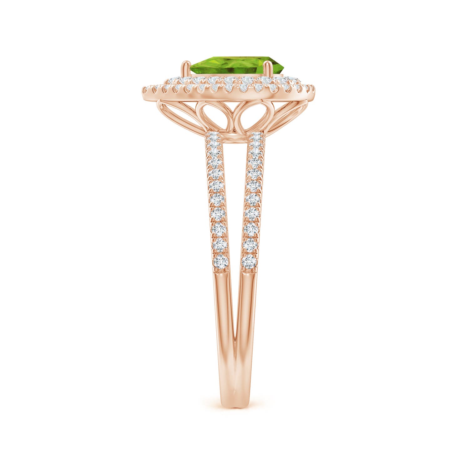 AAA - Peridot / 1.12 CT / 14 KT Rose Gold