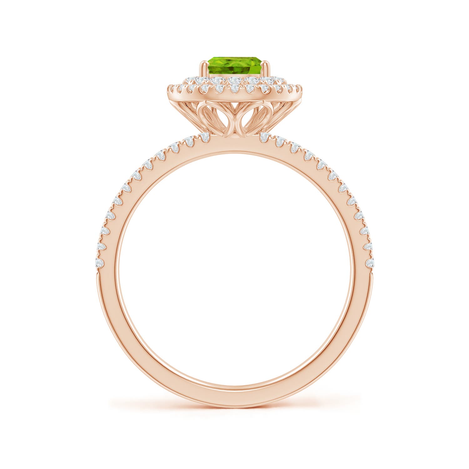 AAAA - Peridot / 1.12 CT / 14 KT Rose Gold