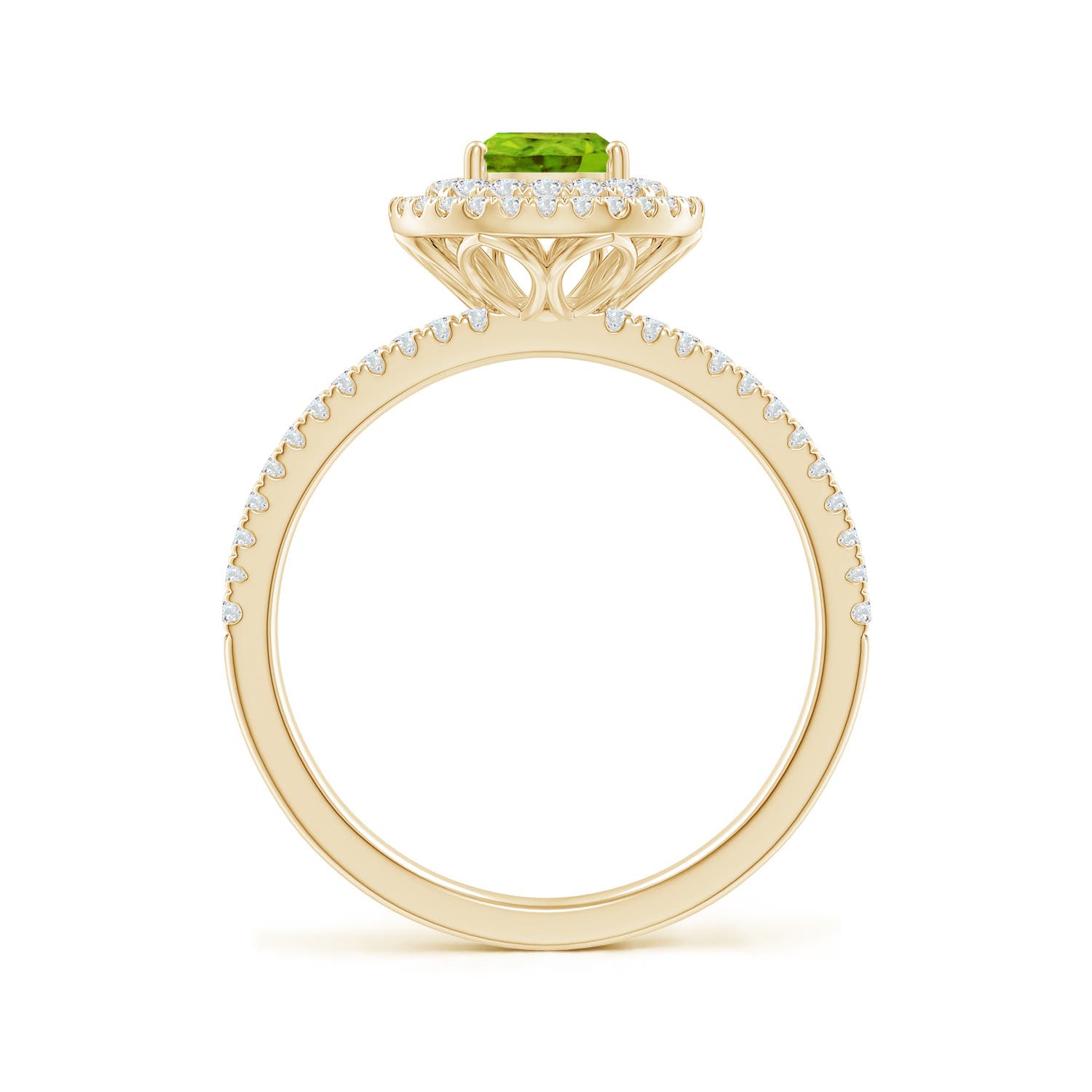 AAAA - Peridot / 1.12 CT / 14 KT Yellow Gold