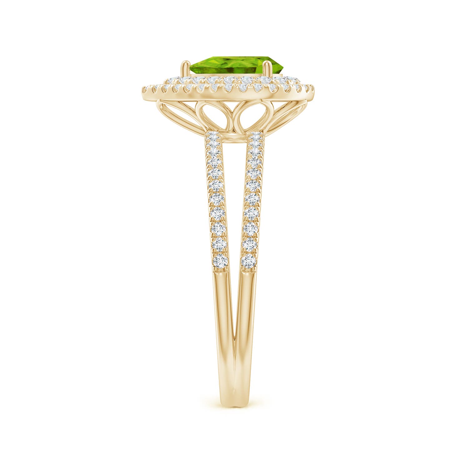 AAAA - Peridot / 1.12 CT / 14 KT Yellow Gold