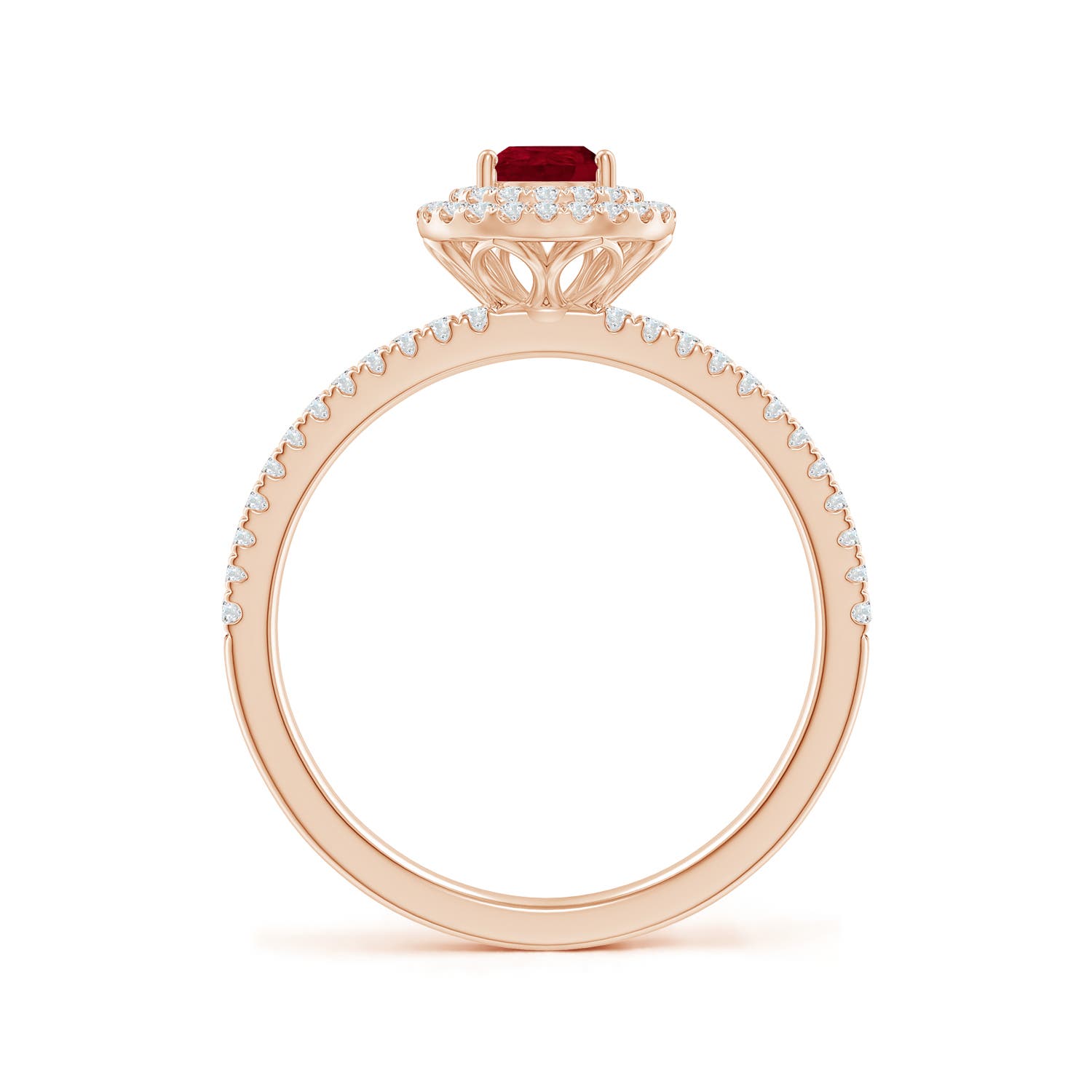 AA - Ruby / 0.81 CT / 14 KT Rose Gold