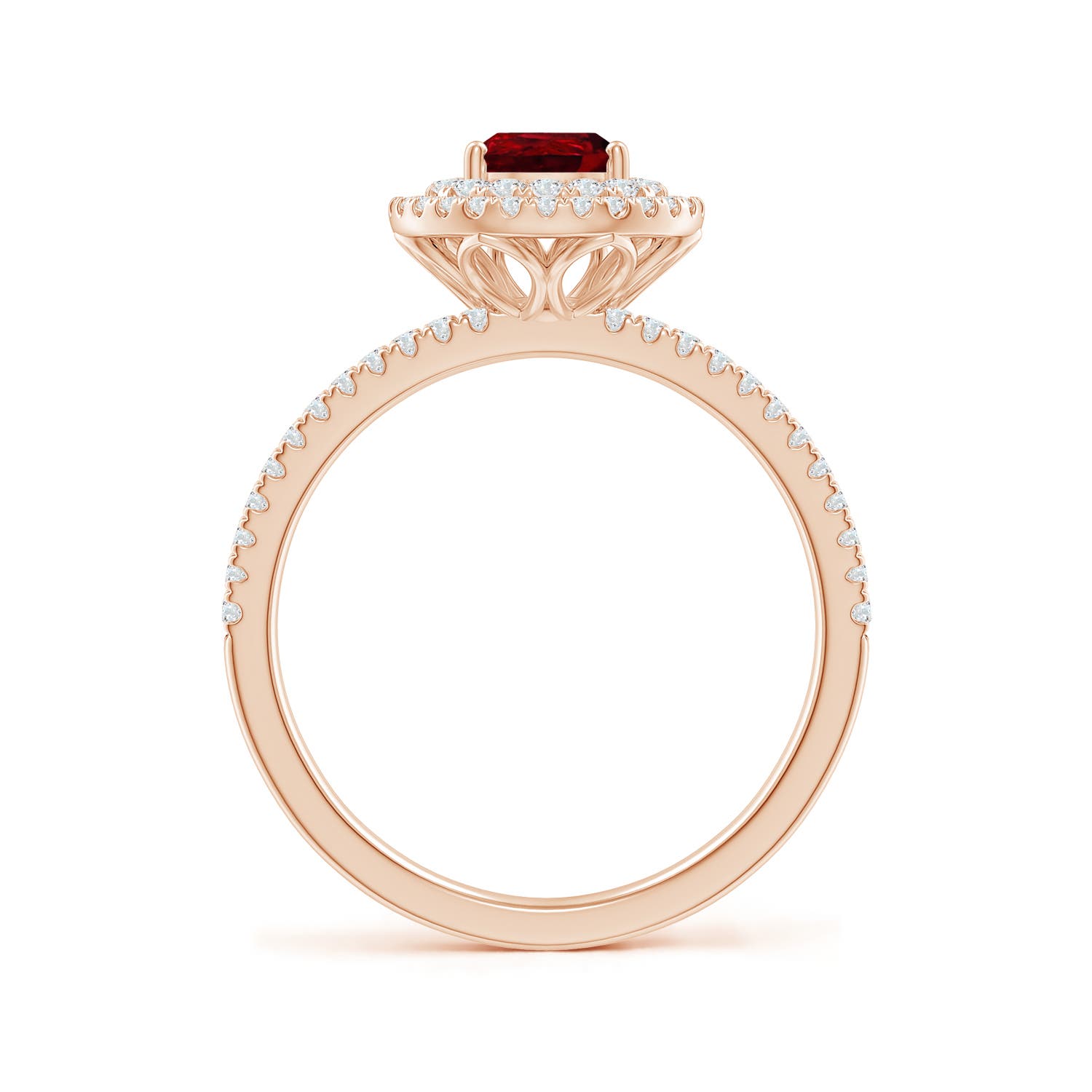 AAAA - Ruby / 1.22 CT / 14 KT Rose Gold