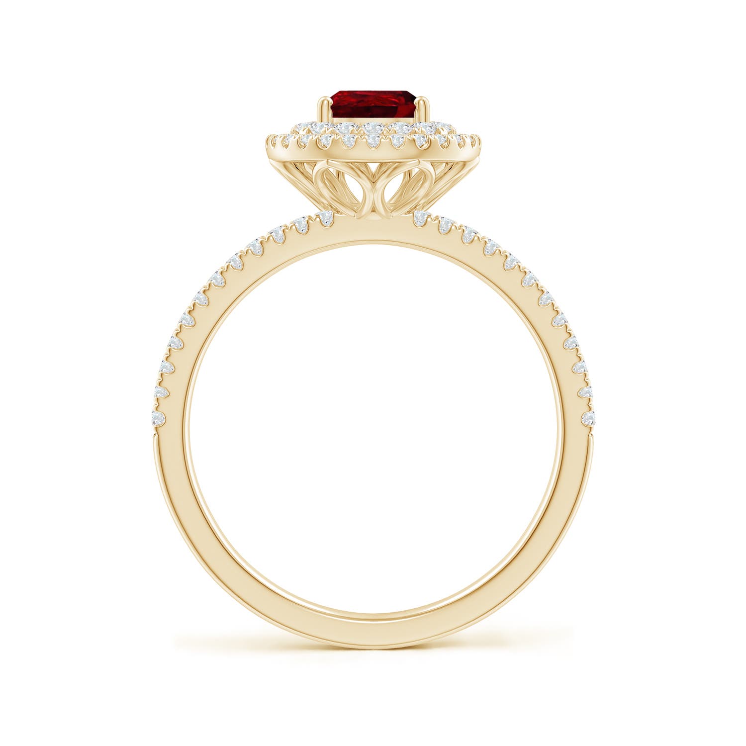 AAAA - Ruby / 1.22 CT / 14 KT Yellow Gold