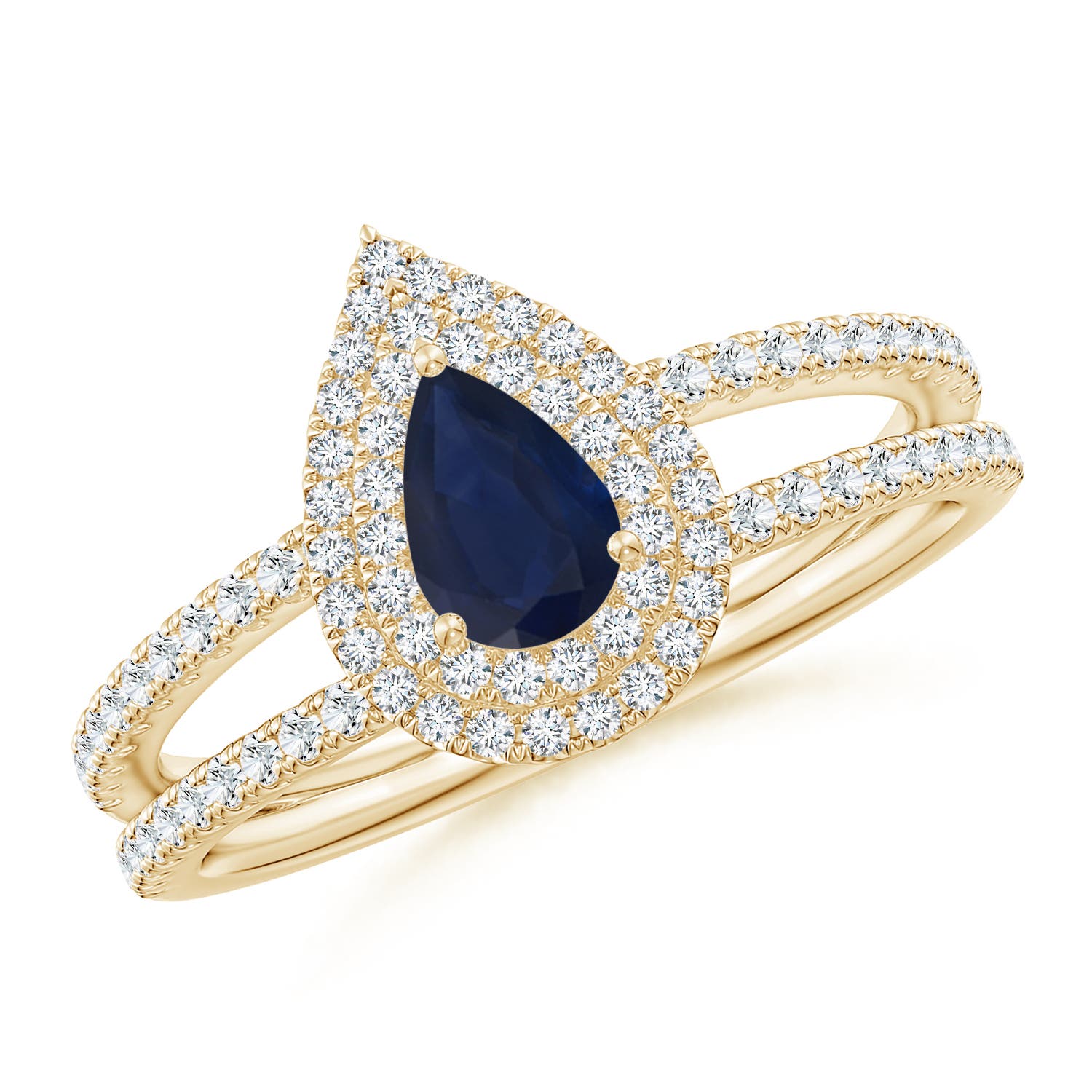 A - Blue Sapphire / 0.81 CT / 14 KT Yellow Gold