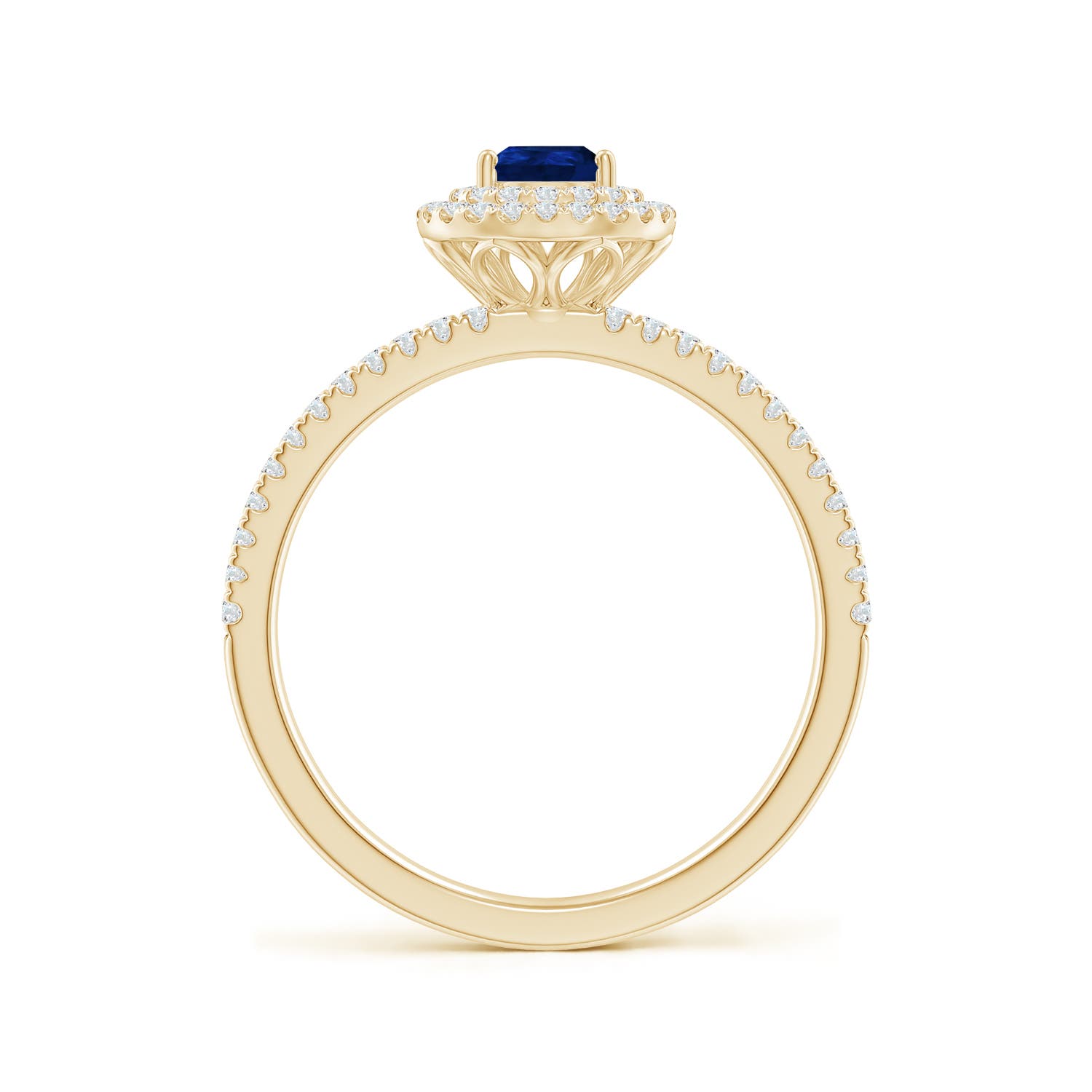 AA - Blue Sapphire / 0.81 CT / 14 KT Yellow Gold