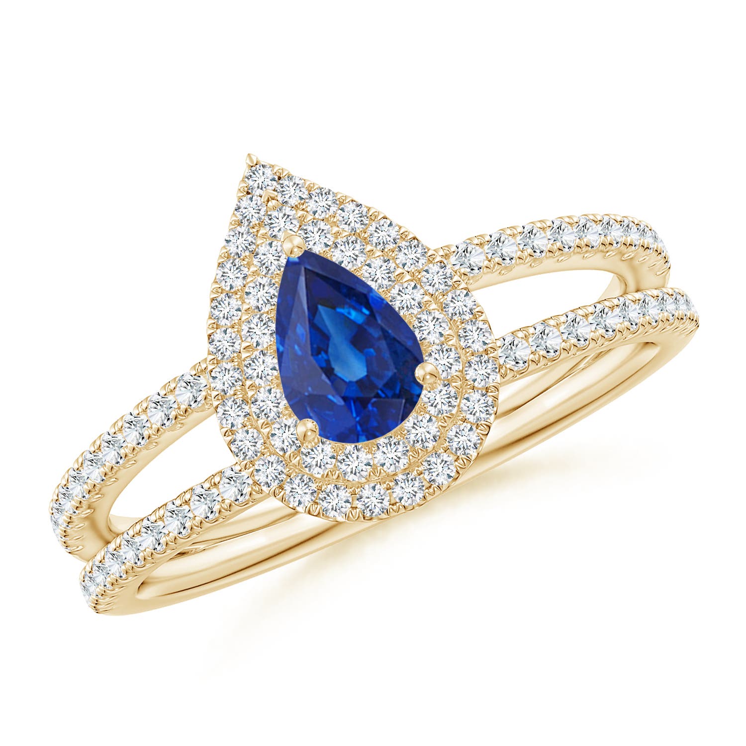 AAA - Blue Sapphire / 0.81 CT / 14 KT Yellow Gold