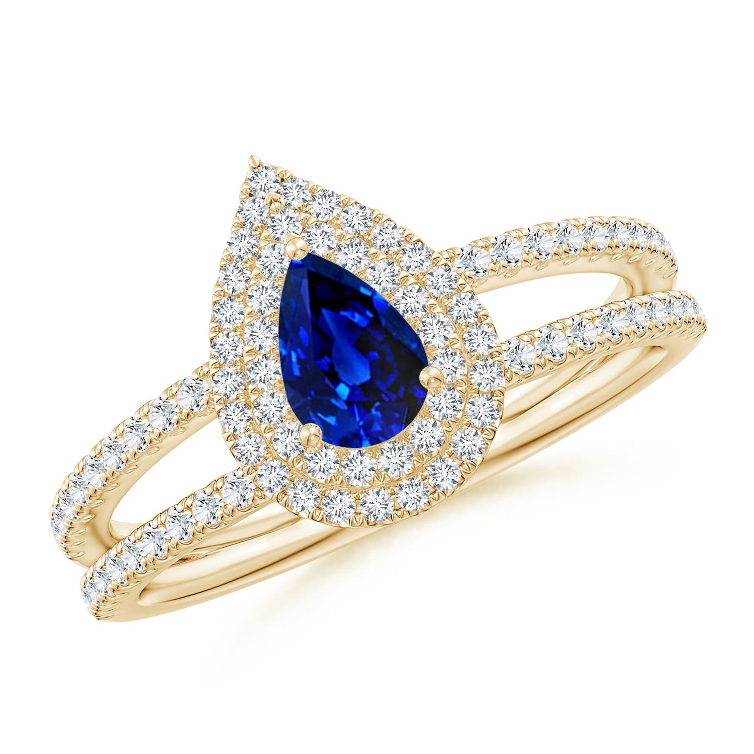 AAAA - Blue Sapphire / 0.81 CT / 14 KT Yellow Gold