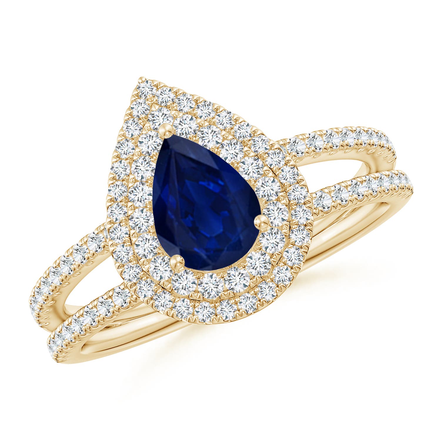 AA - Blue Sapphire / 1.17 CT / 14 KT Yellow Gold