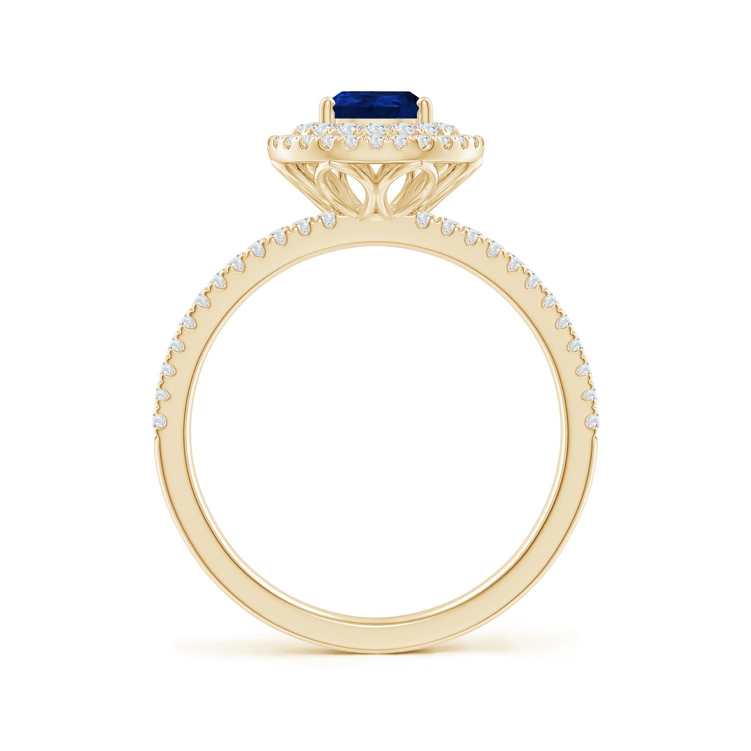 AA - Blue Sapphire / 1.17 CT / 14 KT Yellow Gold